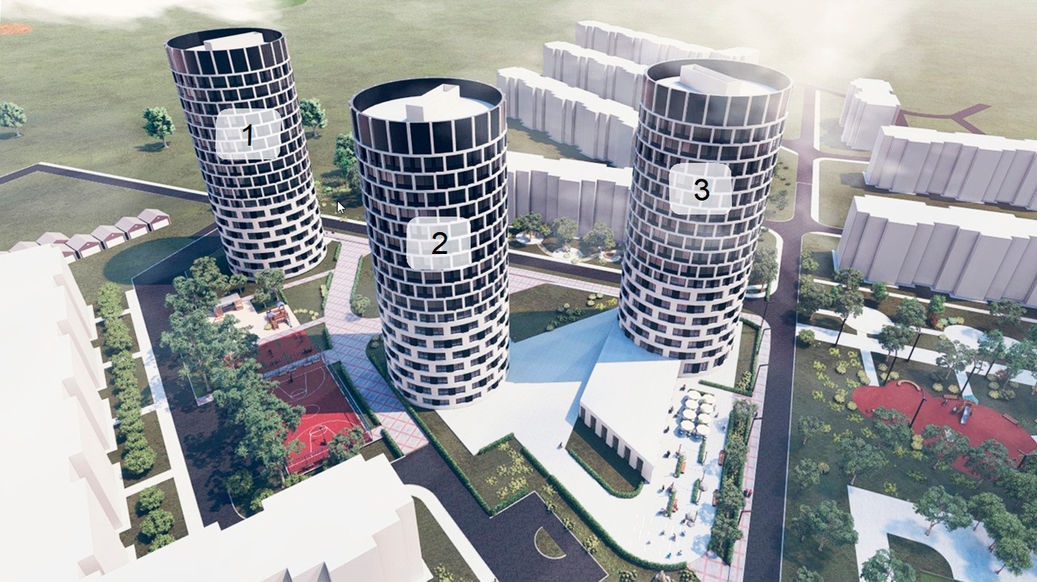 "ЖК Четыре Желания" - Агентство "Вся недвижимость" План "ЖК Четыре Желания"