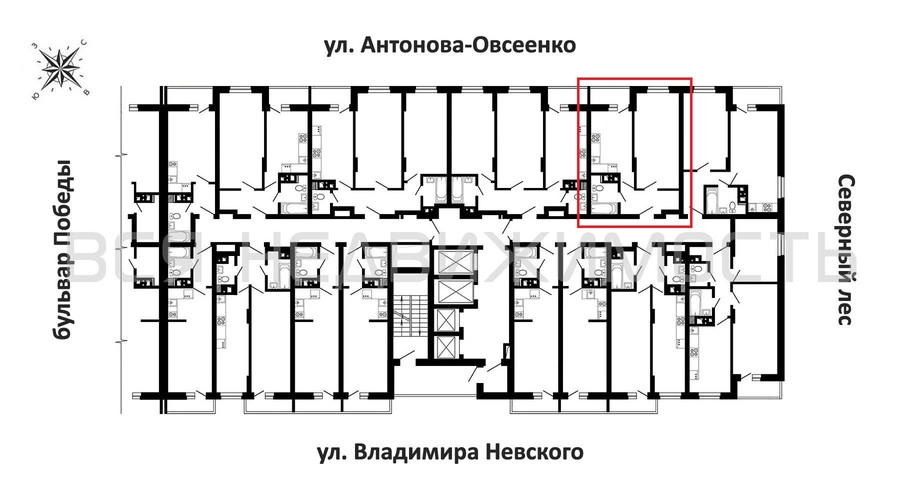 1-комнатная квартира, 41.52кв.м - изображение 1
