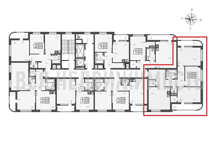 3-комнатная квартира, 94.59кв.м - изображение 1