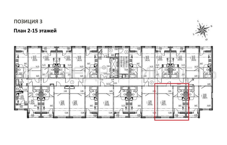 1-комнатная квартира, 40.37кв.м - изображение 1