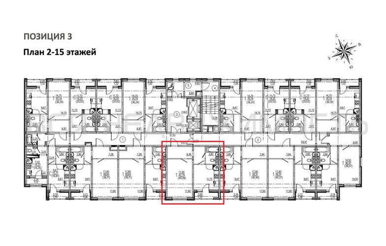 1-комнатная квартира, 44.09кв.м - изображение 1