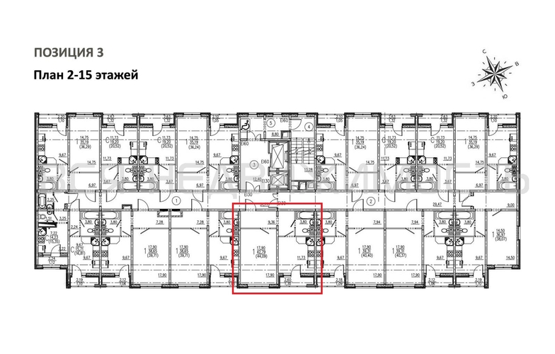 1-комнатная квартира, 44.09кв.м - изображение 1