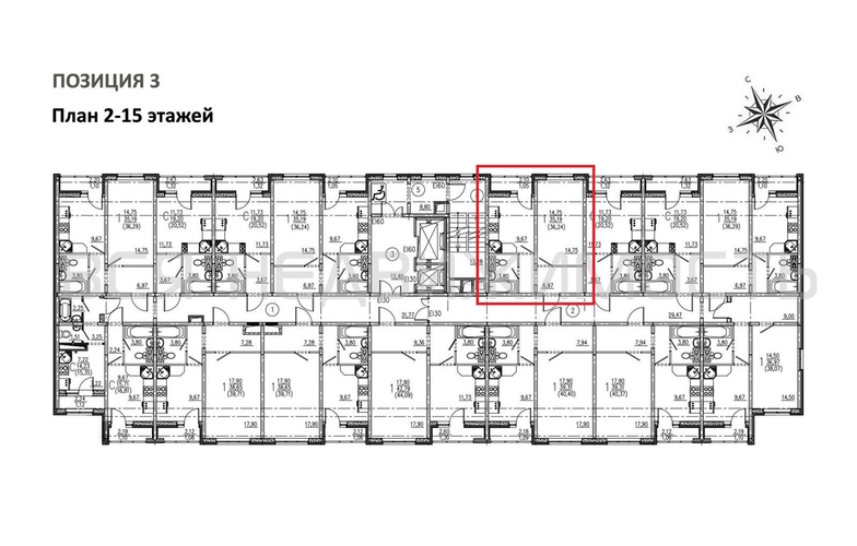 1-комнатная квартира, 36.24кв.м - изображение 1