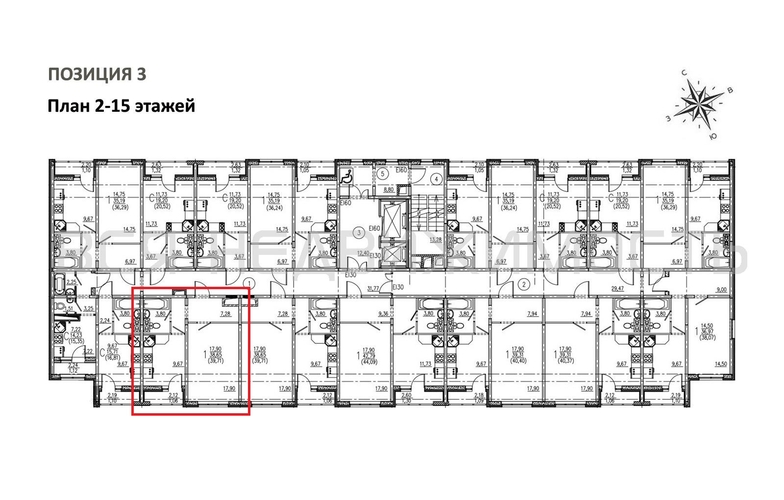 1-комнатная квартира, 39.71кв.м - изображение 1