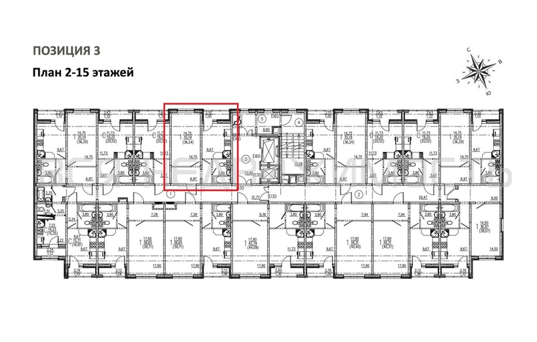 1-комнатная квартира, 36.24кв.м - изображение 1