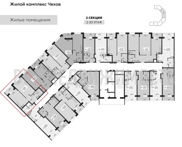 1-комнатная квартира, 39.18кв.м - изображение 1