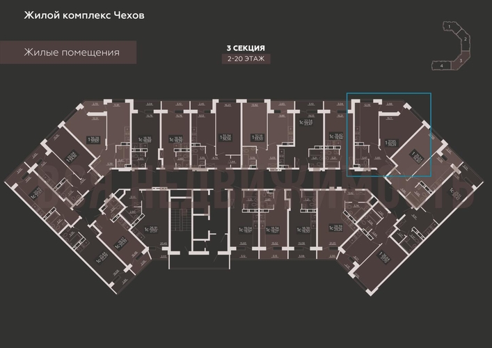 1-комнатная квартира, 39.29кв.м - изображение 1