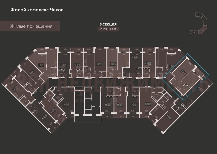 1-комнатная квартира, 36.8кв.м - изображение 1