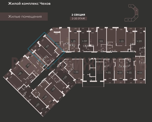 1-комнатная квартира, 36.38кв.м - изображение 1