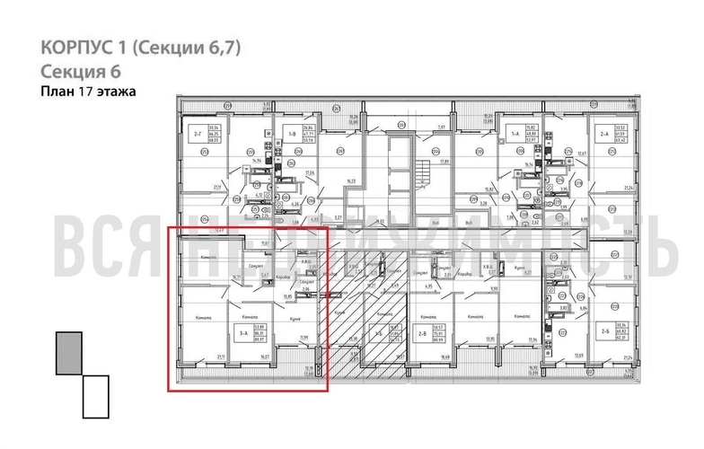 3-комнатная квартира, 89.97кв.м - изображение 1