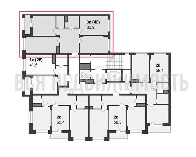 3-комнатная квартира, 83.2кв.м - изображение 1