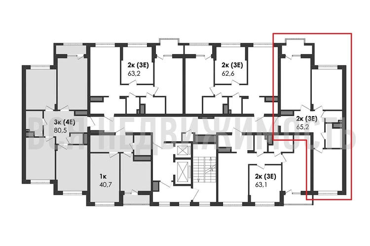 2-комнатная квартира, 65.2кв.м - изображение 1