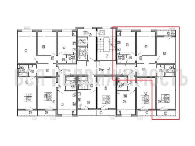 3-комнатная квартира, 89.3кв.м - изображение 1