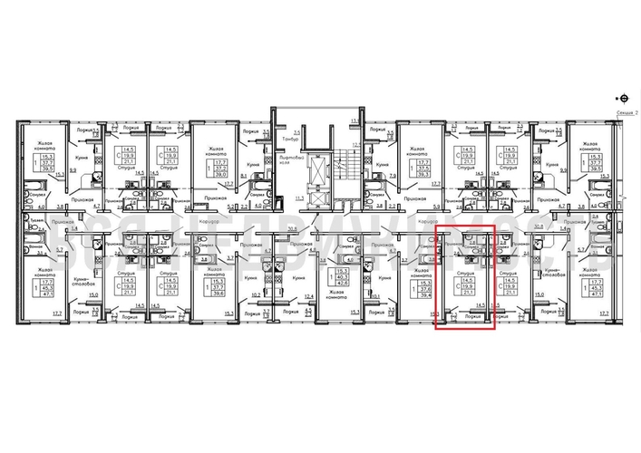 квартира-студия, 21,1кв.м. - изображение 1