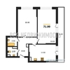 2-комнатная квартира, 71.99кв.м - изображение 1 2-комнатная квартира, 71.99кв.м - изображение 1