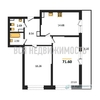2-комнатная квартира, 71.6кв.м - изображение 1