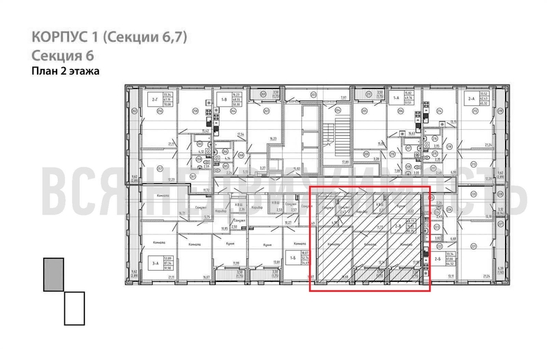 2-комнатная квартира, 80.35кв.м - изображение 1