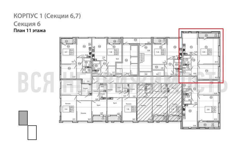 2-комнатная квартира, 80.11кв.м - изображение 1