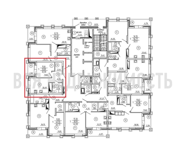 1-комнатная квартира, 32.5кв.м - изображение 1