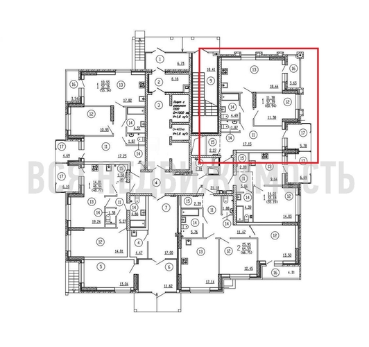 2-комнатная квартира, 59.29кв.м - изображение 1