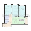 3-комнатная квартира, 78.08кв.м - изображение 1