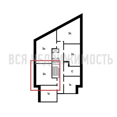 2-комнатная квартира, 61.75кв.м - изображение 1