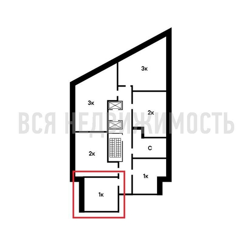 1-комнатная квартира, 41.6кв.м - изображение 1