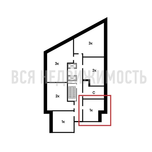 1-комнатная квартира, 39.78кв.м - изображение 1