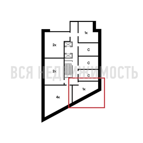 1-комнатная квартира, 39.79кв.м - изображение 1