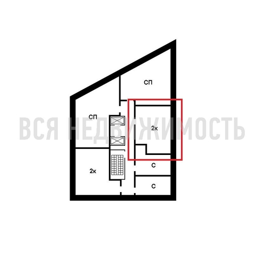 2-комнатная квартира, 55.57кв.м - изображение 1