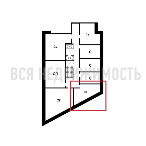 1-комнатная квартира, 40.09кв.м - изображение 1