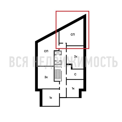 1-комнатная квартира, 80.27кв.м - изображение 1