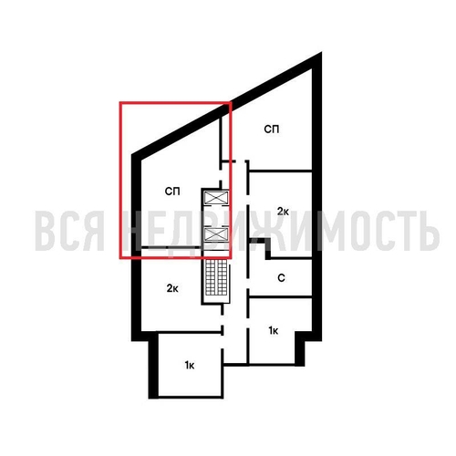 1-комнатная квартира, 87.73кв.м - изображение 1