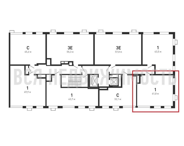 1-комнатная квартира, 41.8кв.м - изображение 1