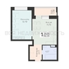 1-комнатная квартира, 39.65кв.м - изображение 1 1-комнатная квартира, 39.65кв.м - изображение 1
