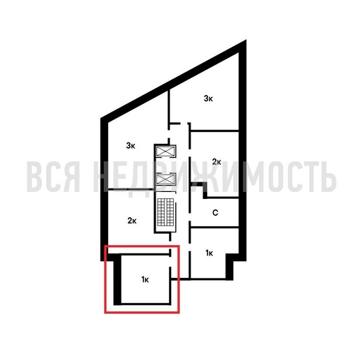 1-комнатная квартира, 41.22кв.м - изображение 1