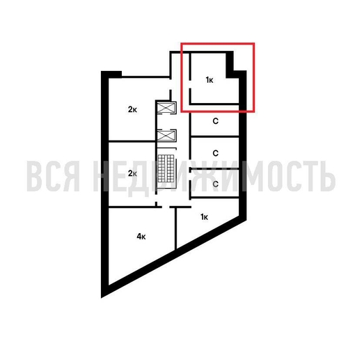 1-комнатная квартира, 37.81кв.м - изображение 1