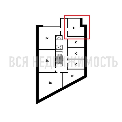 1-комнатная квартира, 38.43кв.м - изображение 1