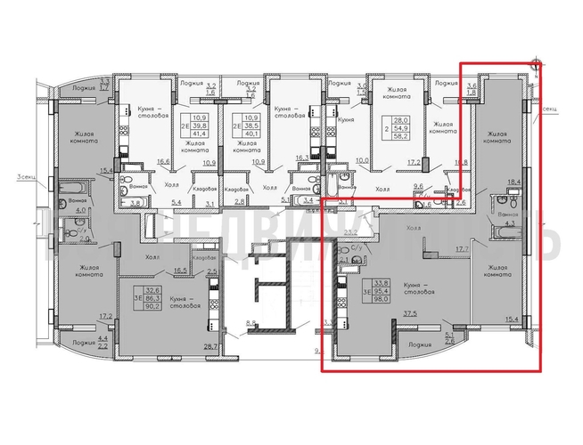 2-комнатная квартира, 98кв.м - изображение 1