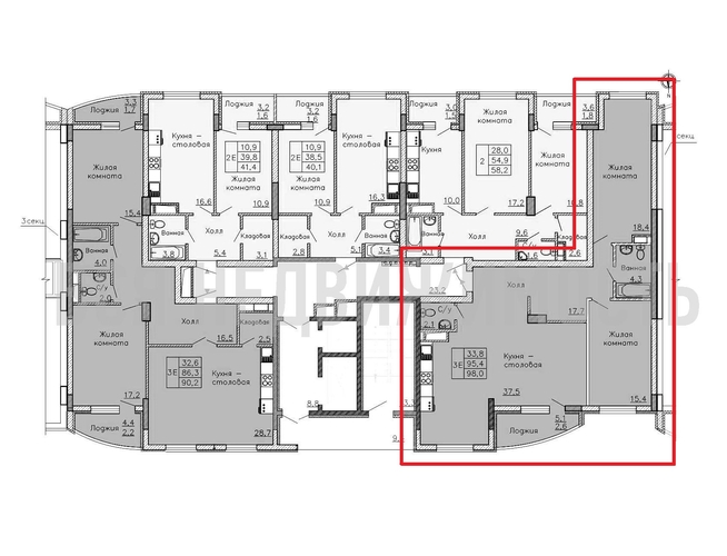 2-комнатная квартира, 98кв.м - изображение 1