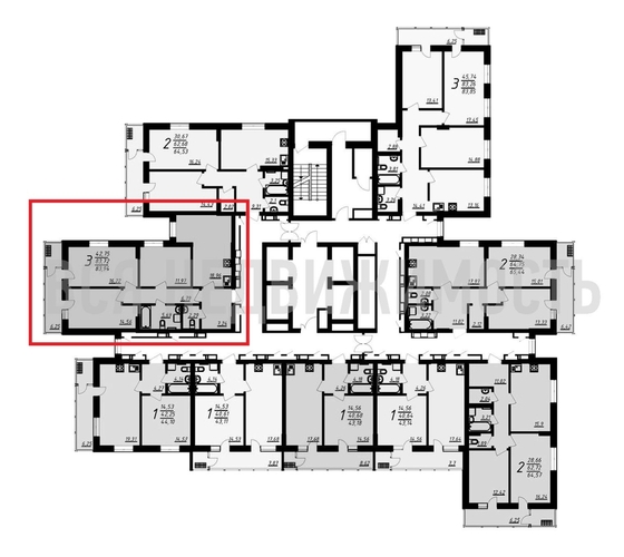 3-комнатная квартира, 84.55кв.м - изображение 1