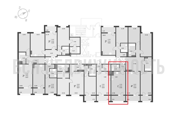квартира-студия, 26,61кв.м. - изображение 1