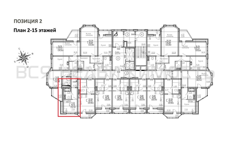 квартира-студия, 15,13кв.м. - изображение 1