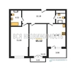 2-комнатная квартира, 65.01кв.м - изображение 1