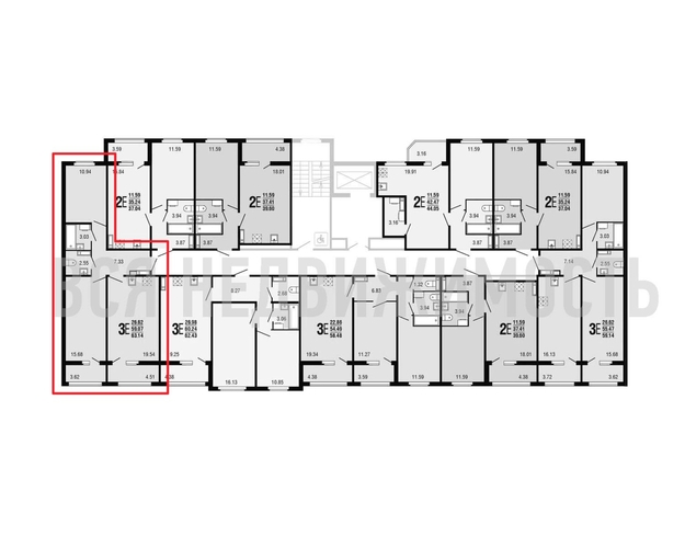 2-комнатная квартира, 63.14кв.м - изображение 1