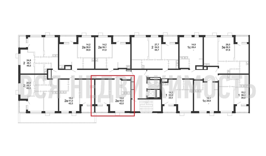 1-комнатная квартира, 42кв.м - изображение 1