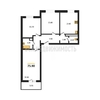 3-комнатная квартира, 75.9кв.м - изображение 1
