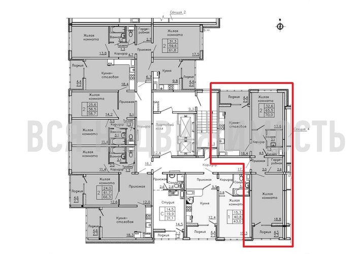 2-комнатная квартира, 70кв.м - изображение 1