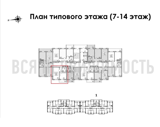 1-комнатная квартира, 37кв.м - изображение 1