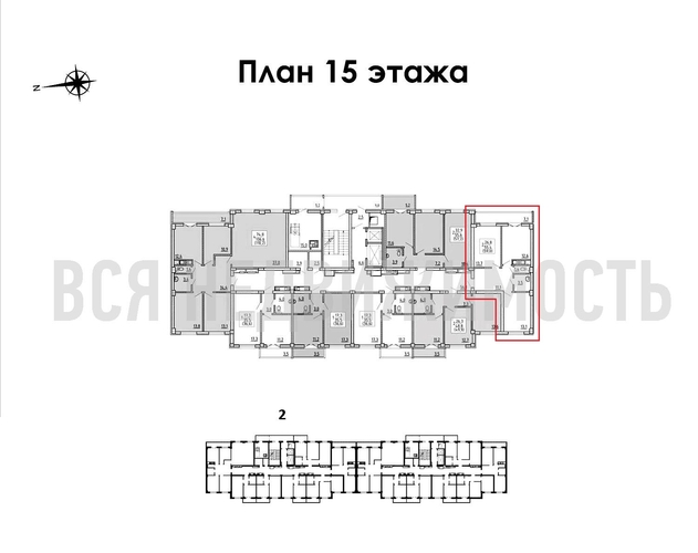 2-комнатная квартира, 59кв.м - изображение 1